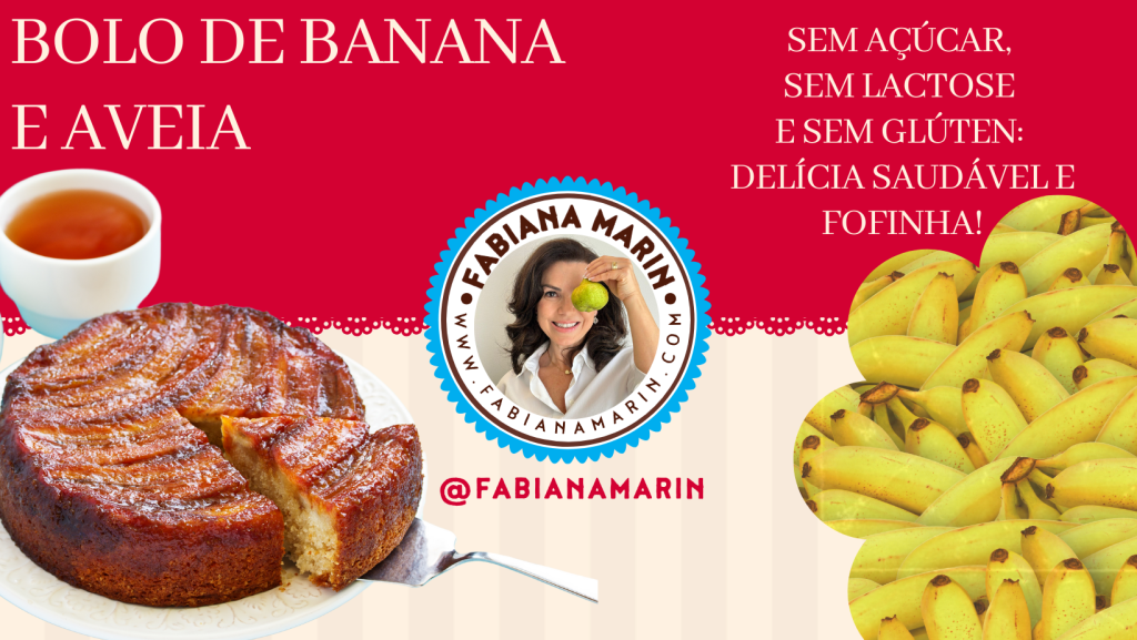 Bolo de Banana e Aveia sem Açúcar